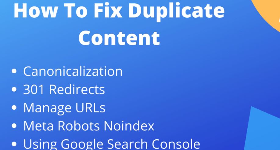 Duplicate content affect seo